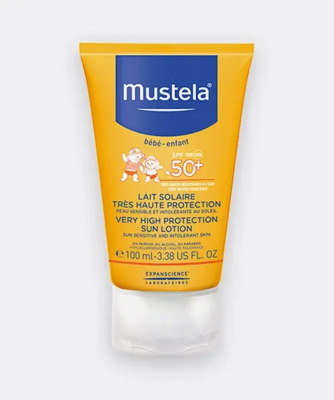 MUSTELA 50+LAIT BEBE WATERPROOF 100ML