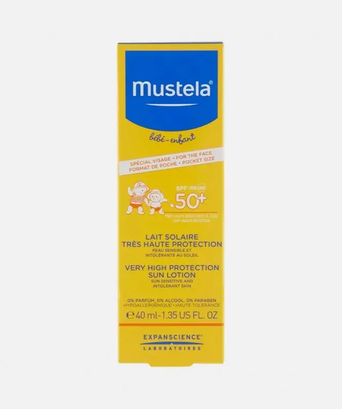 MUSTELA 50+LAIT BEBE WATERPROOF 40ML